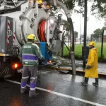 Zárate: un micro con 44 personas quedó varado sobre la Ruta 9