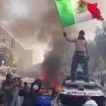 Una periodista recibió un balazo de goma mientras cubría las protestas en Los Ángeles