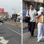 No quiso pagar la multa y terminó prendiendo fuego su propia moto en plena calle